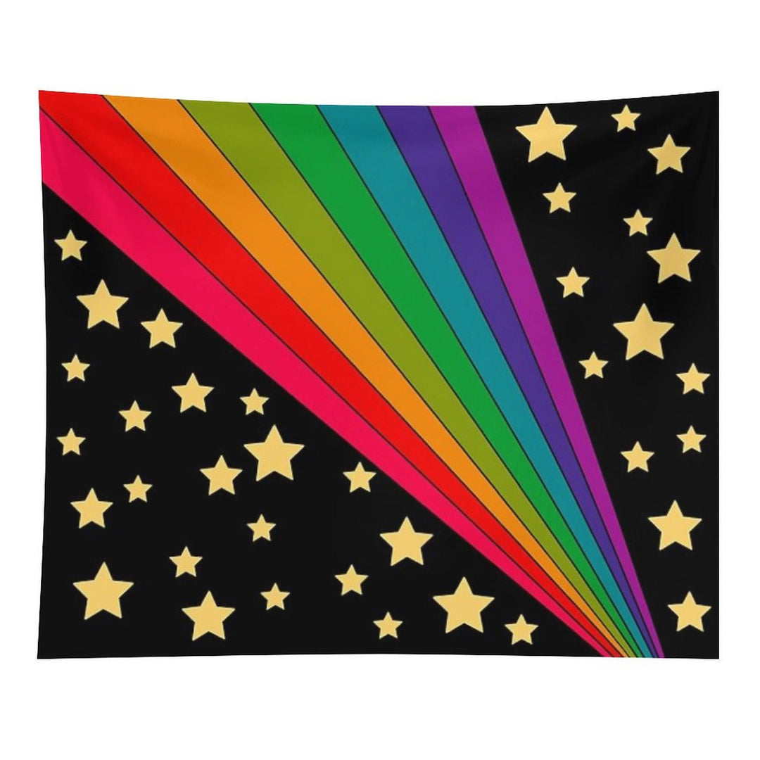 Stars And Rainbow Tapestry