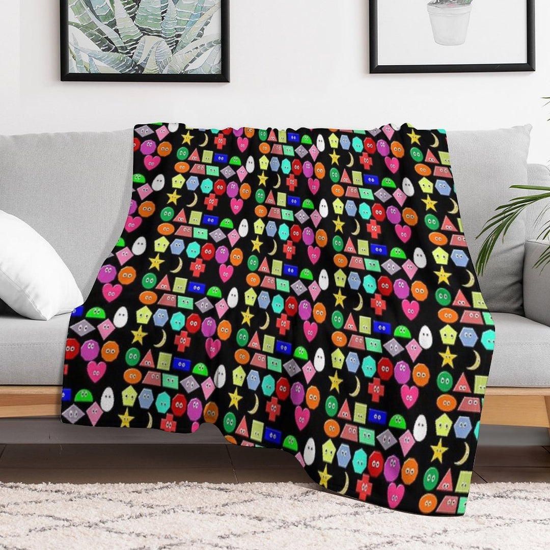 What Shape Is It - The Kids' Picture Show Anti-pilling Throw Blanket