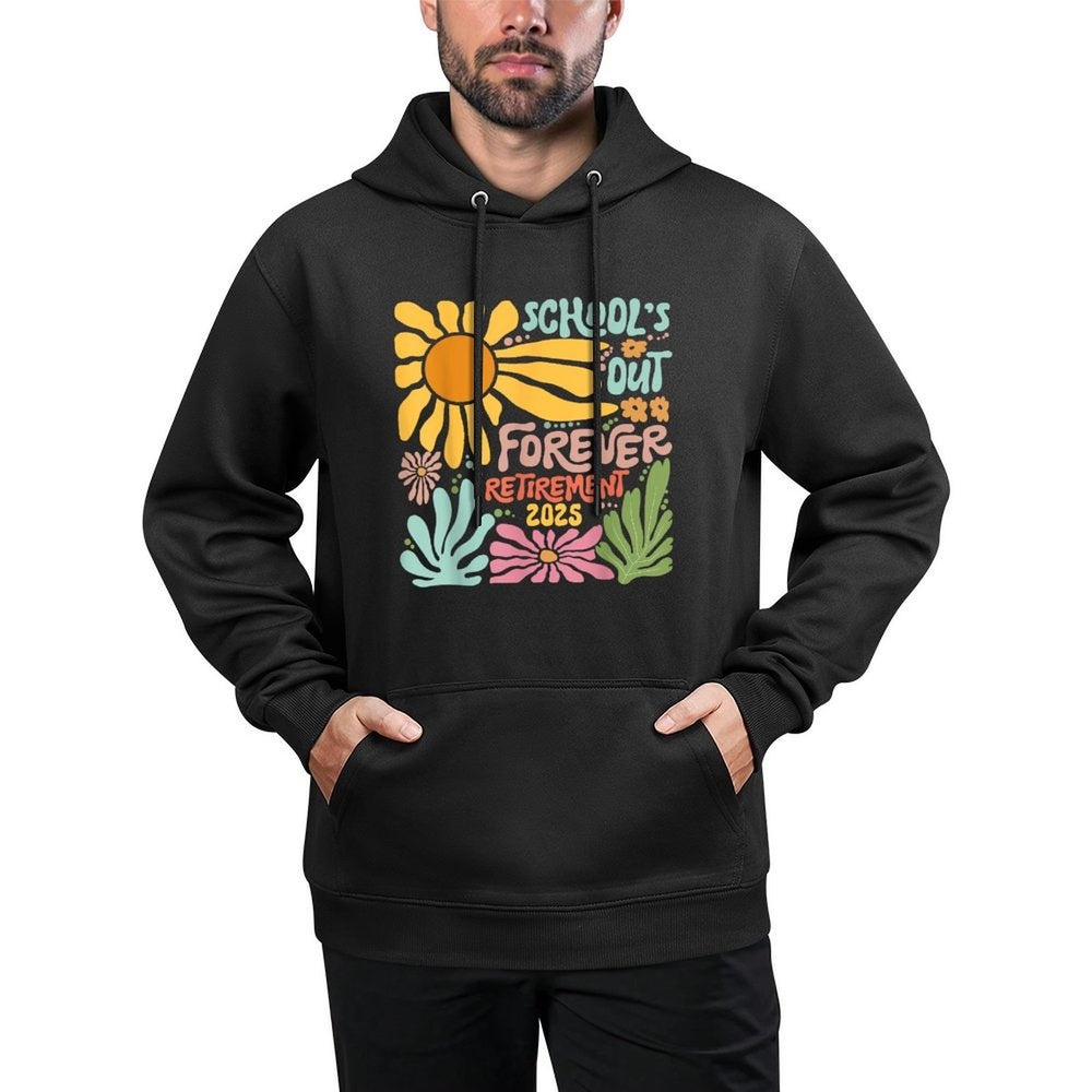 Schools Out Forever Retirement 2025 Retired Teacher Summer Pilling-Resistant Hoodie