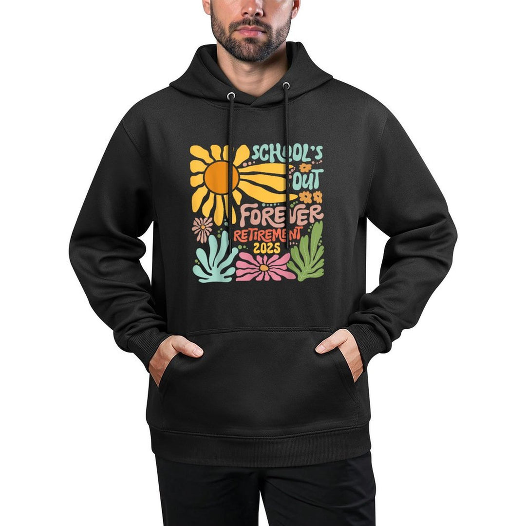 Schools Out Forever Retirement 2025 Retired Teacher Summer Pilling-Resistant Hoodie