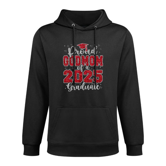 Proud GodMom of A 2025 Graduate Grad Prom Senior Graduation Pilling-Resistant Hoodie