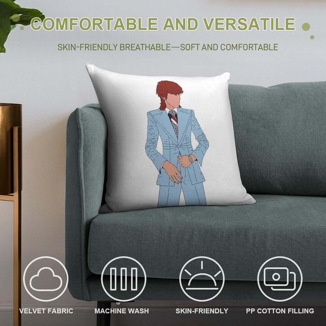 Bowie Soft Luxury Feel Throw Pillow