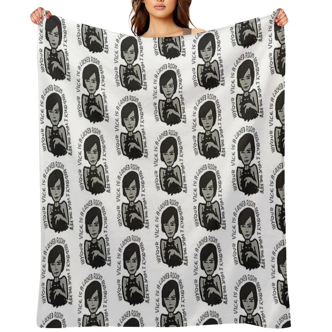 YOUR VICE IS A LOCKED ROOM AND ONLY I HAVE THE KEY Compact Throw Blanket