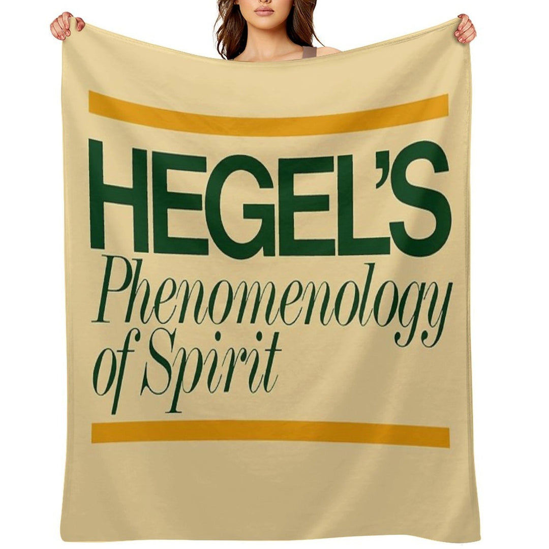 Hegels Phenomenology of Spirit - Book Cover, Aesthetic, Philosophy, Dialectics Comfort Throw Blanket