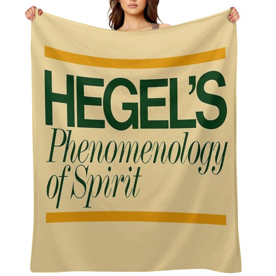 Hegels Phenomenology of Spirit - Book Cover, Aesthetic, Philosophy, Dialectics Comfort Throw Blanket