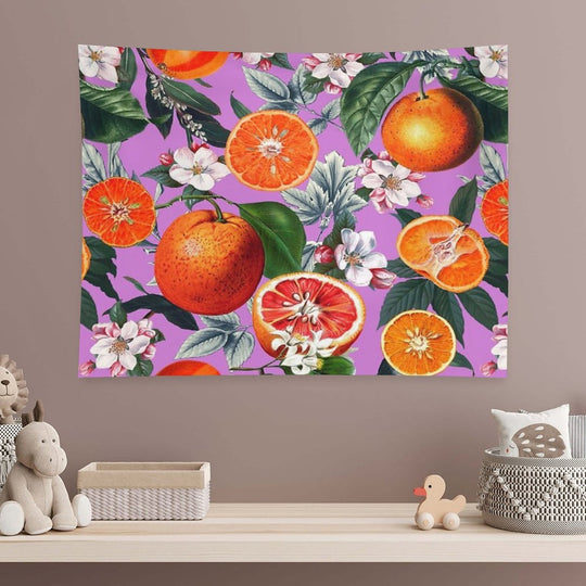 Vintage Fruit Pattern X Tapestry
