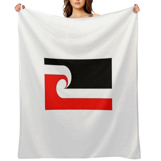 Maori Flag Sustainable Throw Blanket