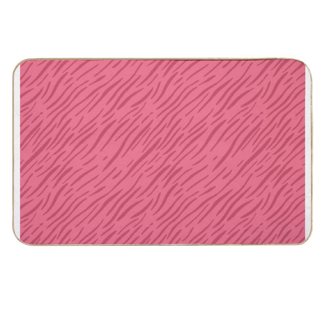 Wavy Stripes - Wavy Stripe Pattern  Eco-Friendly Bath Mat