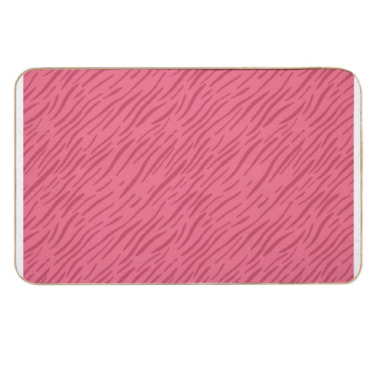 Wavy Stripes - Wavy Stripe Pattern  Eco-Friendly Bath Mat