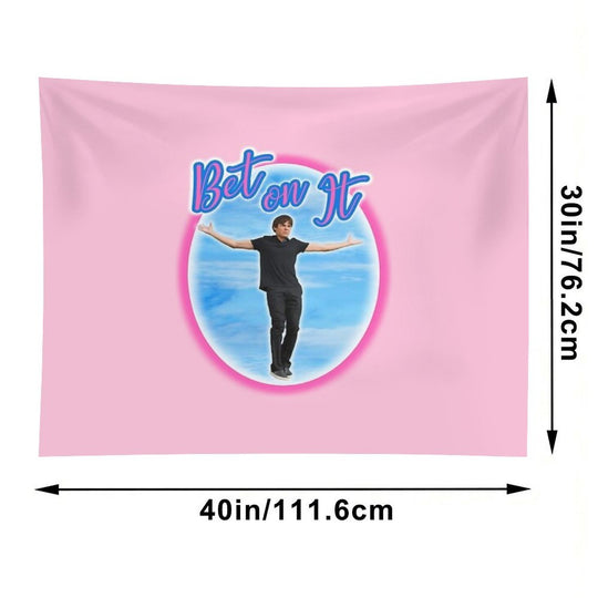 Bet on It Troy Bolton Zac Efron in High School Musical Tapestry