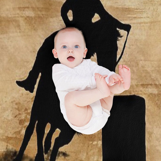 BARREL RACING HORSE, BARREL RACING GIFTS FOR HER Compact Throw Blanket