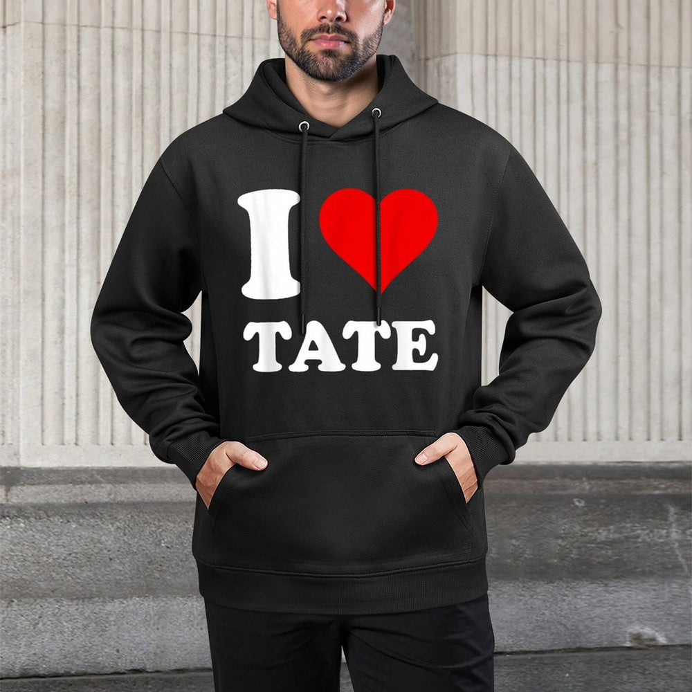 I Love Tate Pilling-Resistant Hoodie