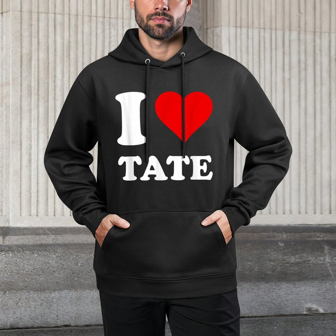 I Love Tate Pilling-Resistant Hoodie