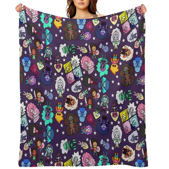 Crystal Gems Multi-functional Throw Blanket