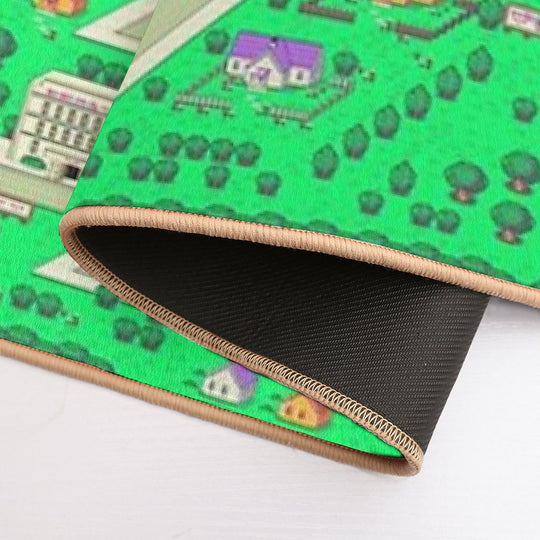 Earthbound Onett Map  Rapid-Drying Bath Mat
