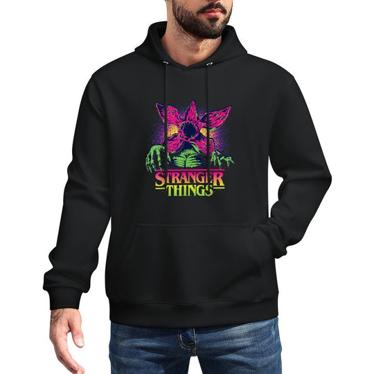 Stranger Things Season 5 Retro Video Game Demogorgon Breathable Fabric Hoodie