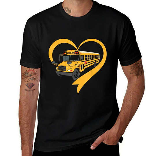 Heart School Bus Driver  Relaxed-fit T-Shirt