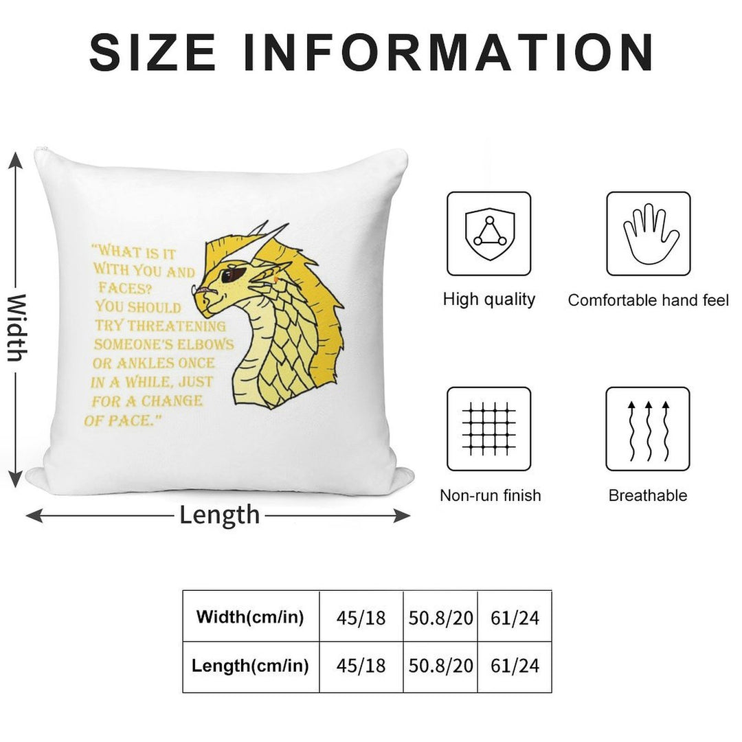 Qibli Quote [OUTDATED!! SEE DESCRIPTION!!] Soft Bedroom Essential Throw Pillow