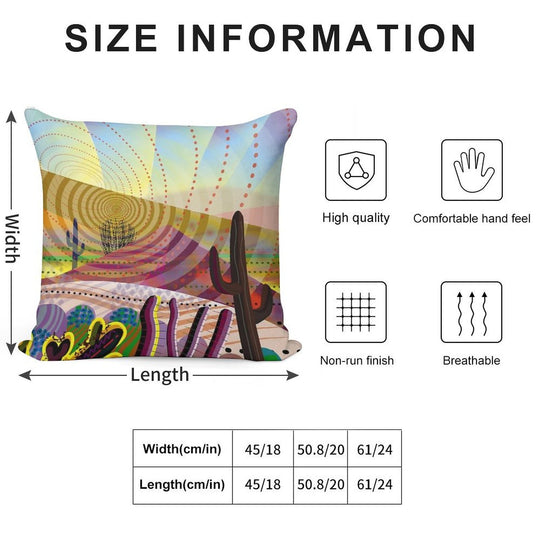 Desert Eye Soft Ultra-Soft Texture Throw Pillow