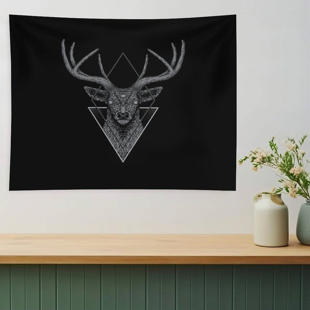Dark Deer Tapestry