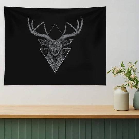 Dark Deer Tapestry