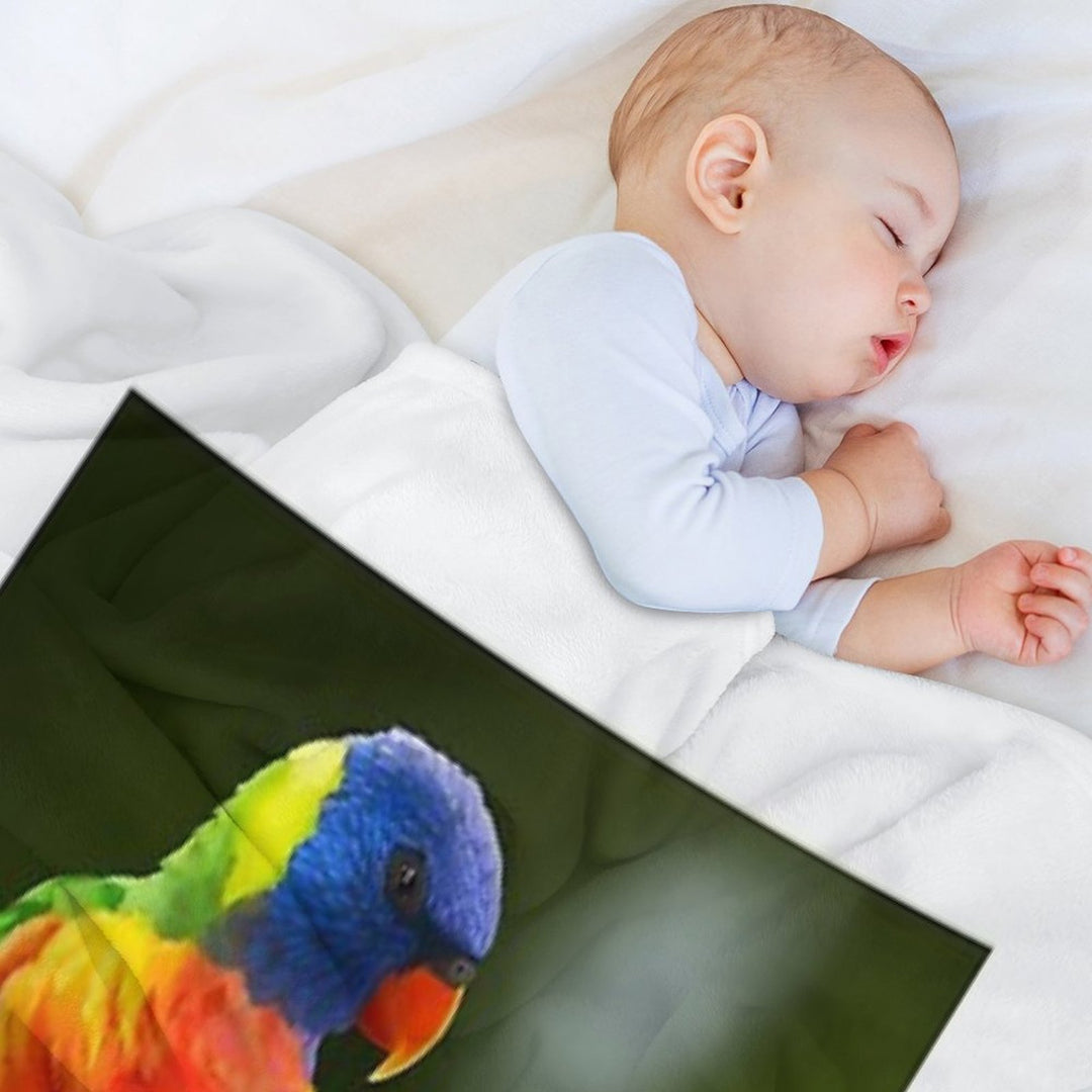 Rainbow Lorikeets Velvety-soft Throw Blanket
