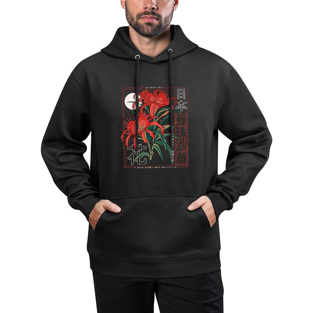 Red Spider Lily Flower Japanese Anime Art Otaku Tokyo All-Day Comfort Hoodie