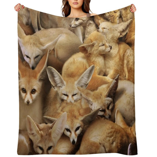 Fennecs Quick-dry Throw Blanket
