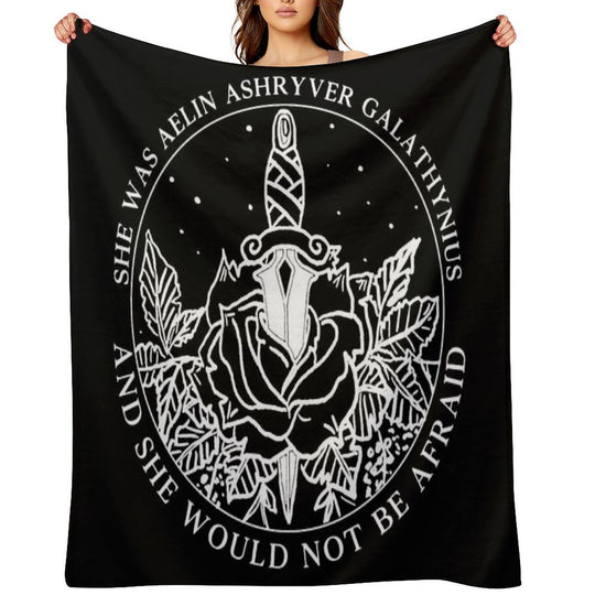 Aelin Galathynius - Throne of Glass Quote Quick-dry Throw Blanket