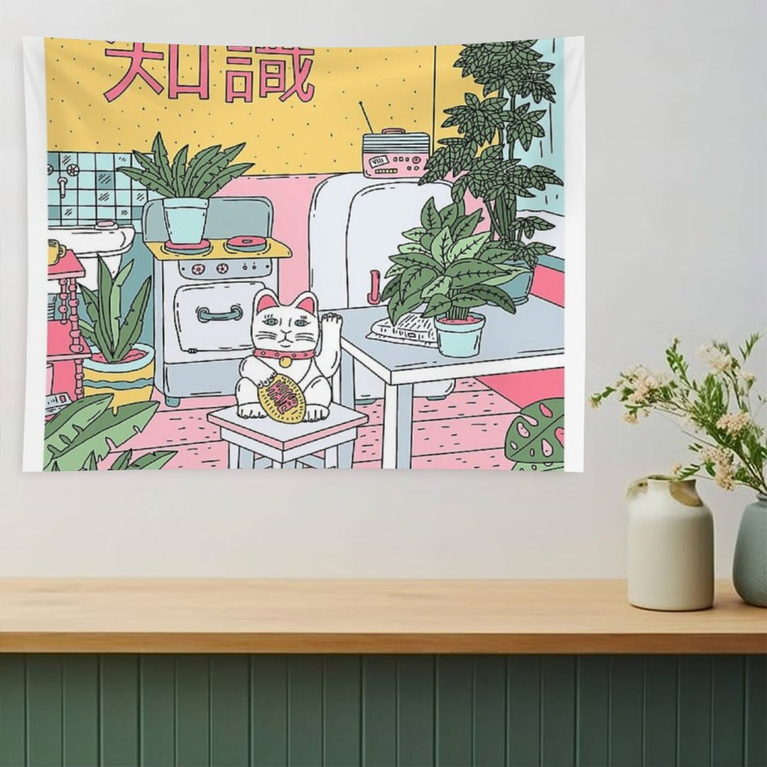 Maneki Plants Tapestry