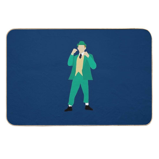 Notre Dame Leprechaun  Easy To Clean Bath Mat