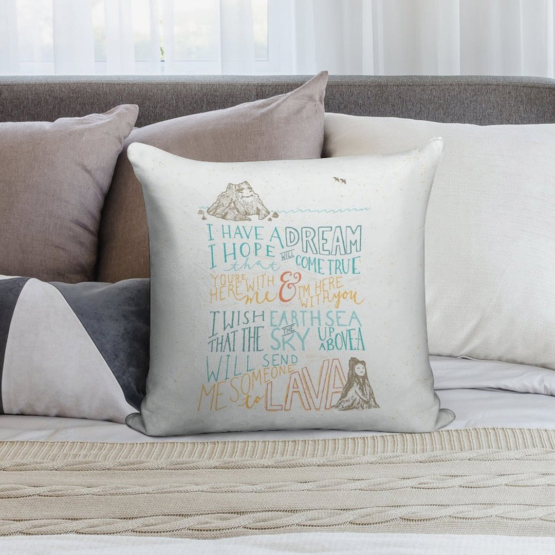 I Lava You Soft High-Density Material Throw Pillow