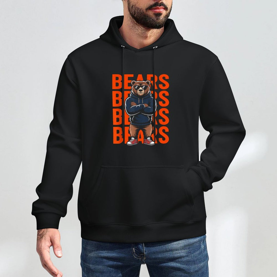 Retro Bear Gift for Men Women Boys Girls Kids Adjustable Hood Hoodie
