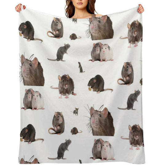 The Rat Set Anti-pilling Throw Blanket