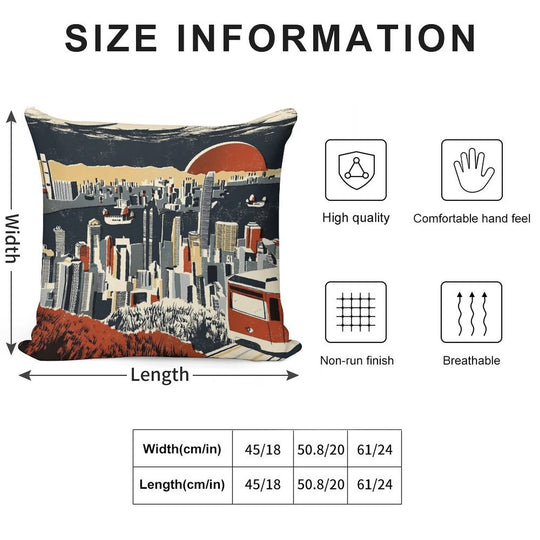 Hong Kong Soft Bedroom Essential Throw Pillow