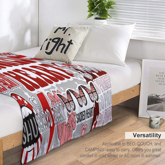 Sacred Heart Collage Comfort Throw Blanket