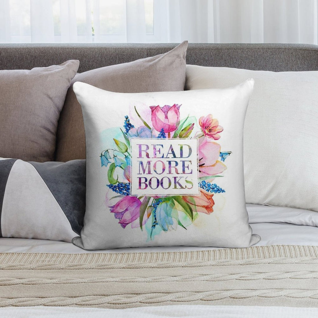 Read More Books Pastel Soft Durable Construction Throw Pillow