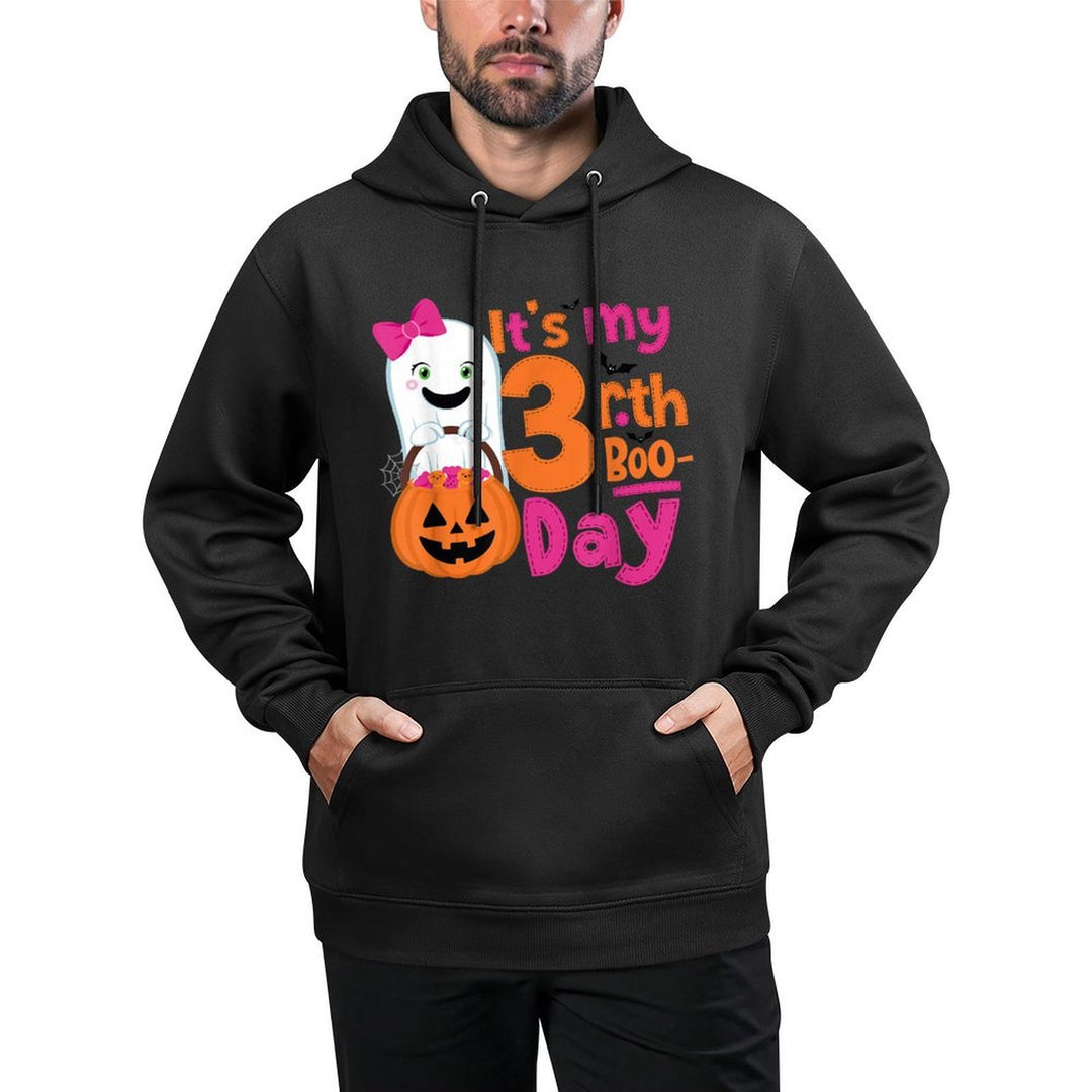 Its My 3rd Boo-Day Halloween 3 Year Old Ghost Birthday Girl Unisex Design Hoodie