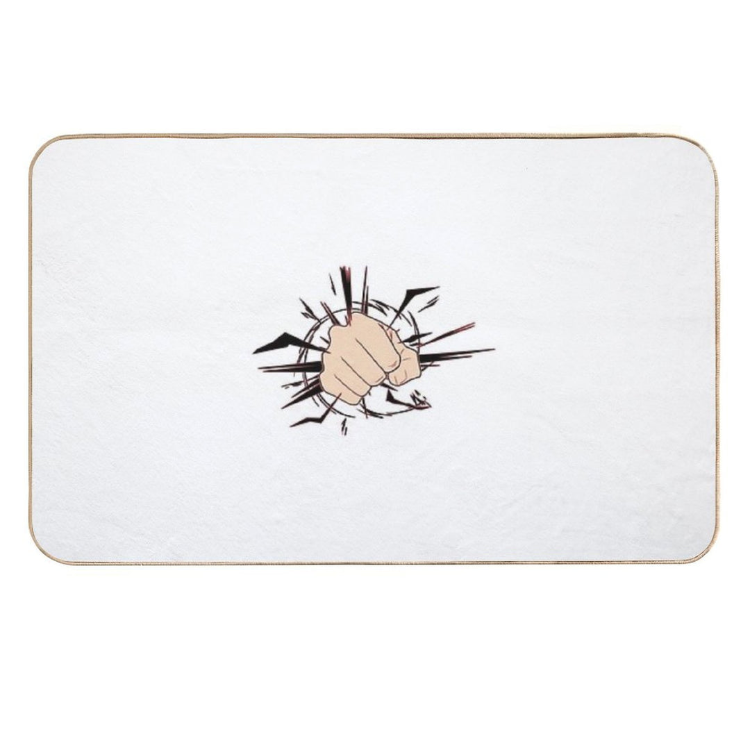 Black Flash  Easy To Clean Bath Mat