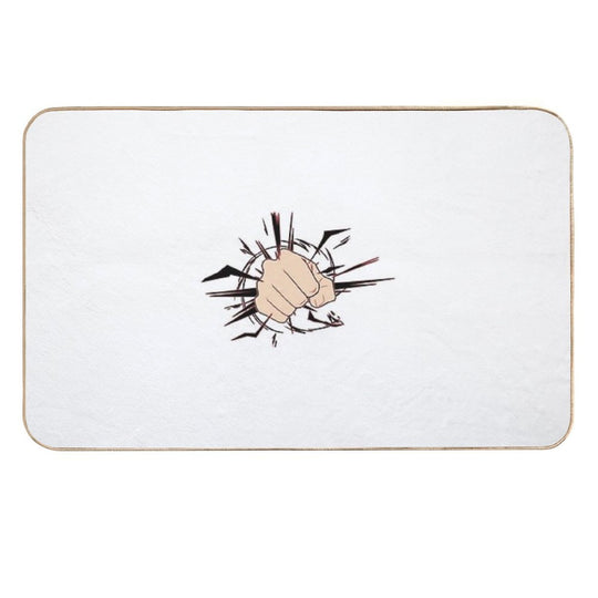 Black Flash  Easy To Clean Bath Mat