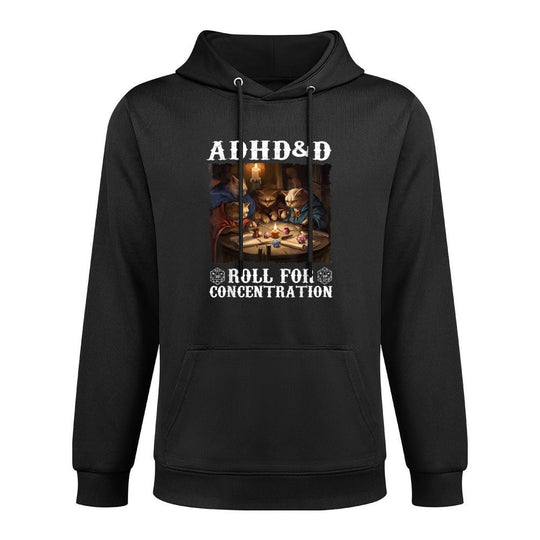 ADHDD Roll For Concentration Vintage Art Cats Lovers Gaming Machine Washable Hoodie