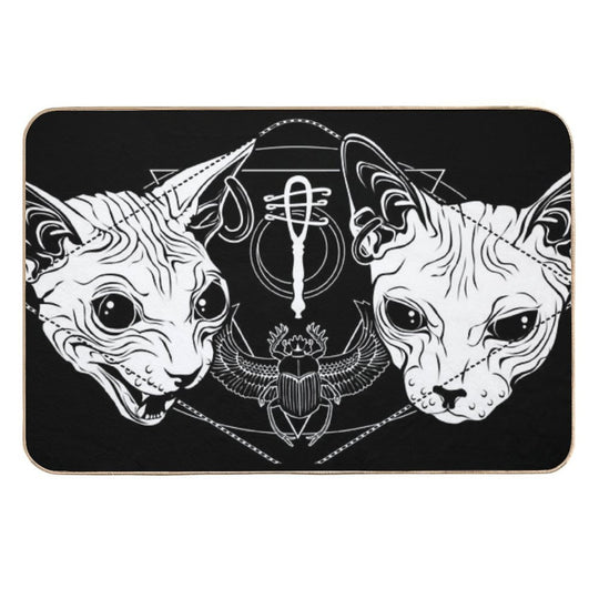 Bastet - The Cat Goddess  Absorbent Bath Mat