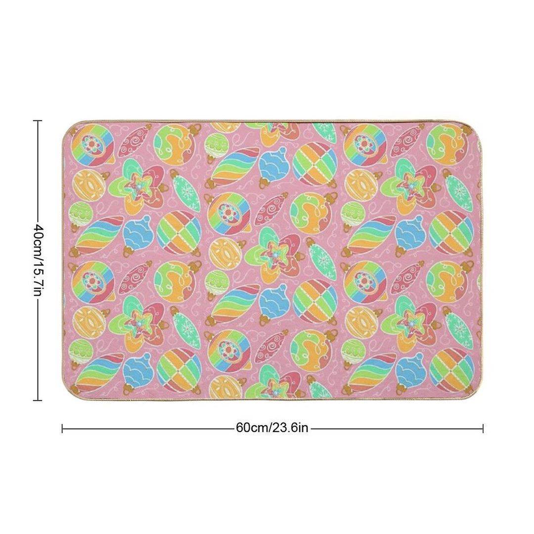 Fa La La Ti Da Ornaments  Multi-Purpose Bath Mat