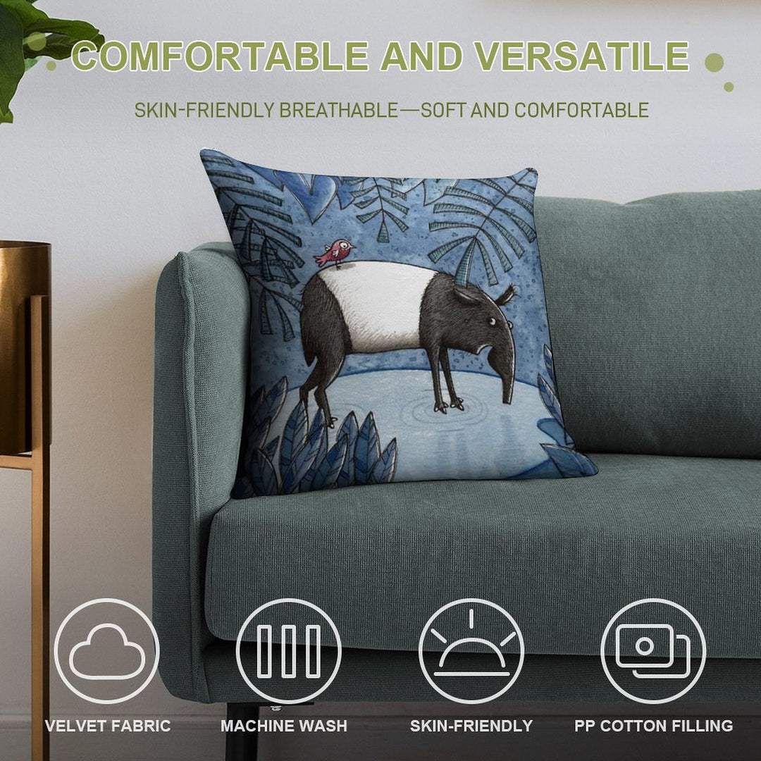 Welcome To The Jungle - Tapir - Schabrackentapir Soft Bedroom Essential Throw Pillow