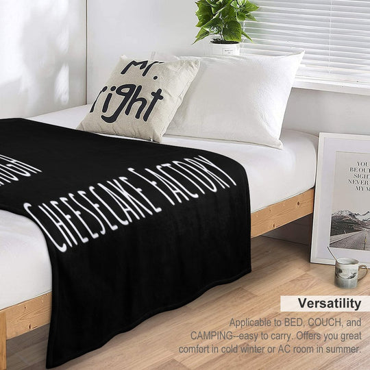 Live Laugh Cheesecake Factory (Black) Versatility Throw Blanket