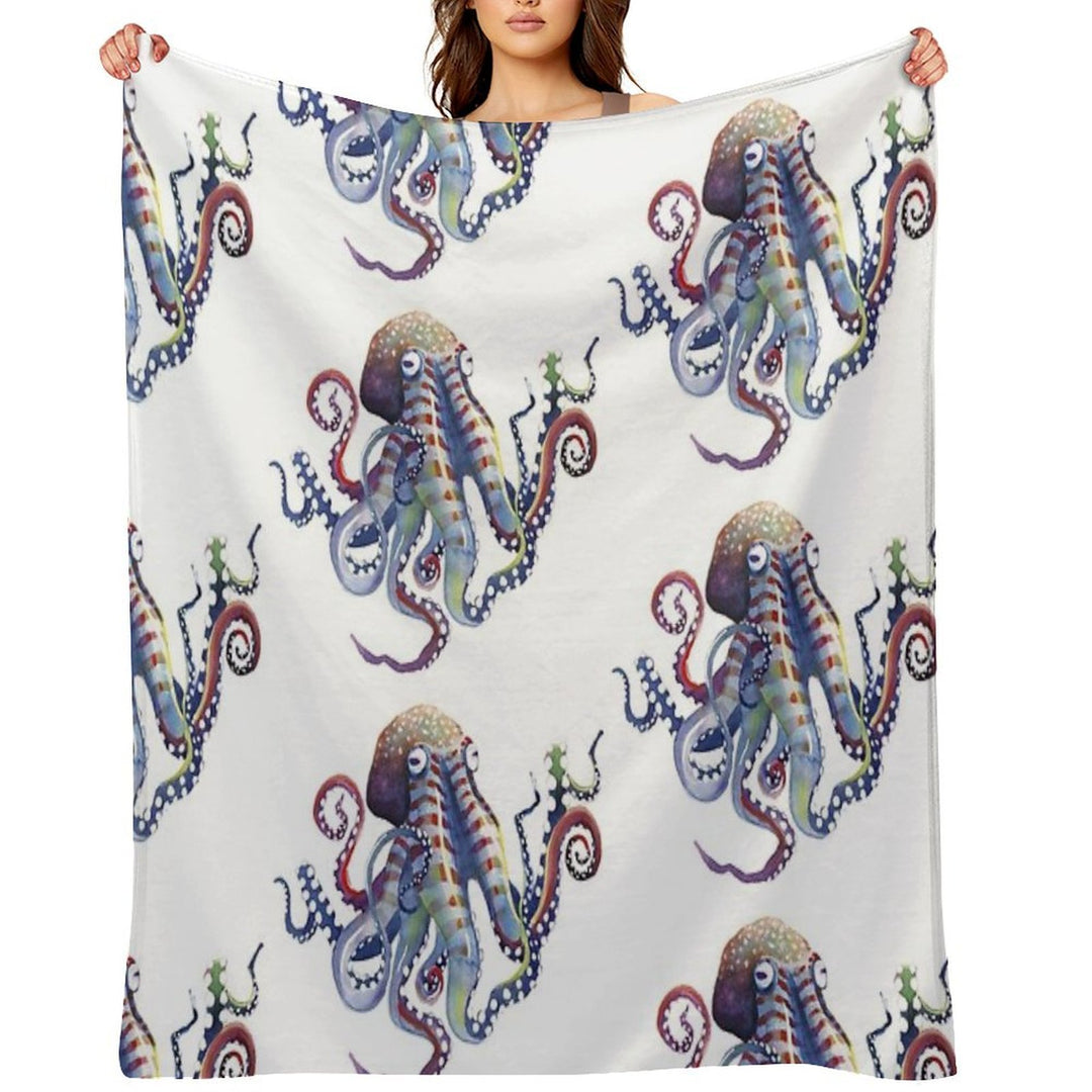 Octopus Compact Throw Blanket