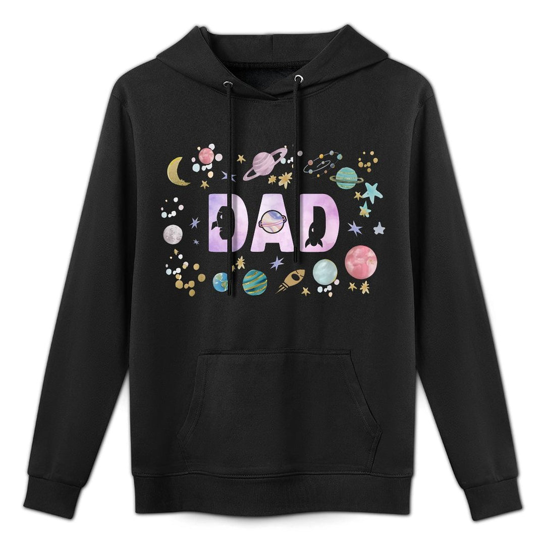 Dad Outer Space Galaxy Birthday Girl 1st Trip Around The Sun All-Day Comfort Hoodie