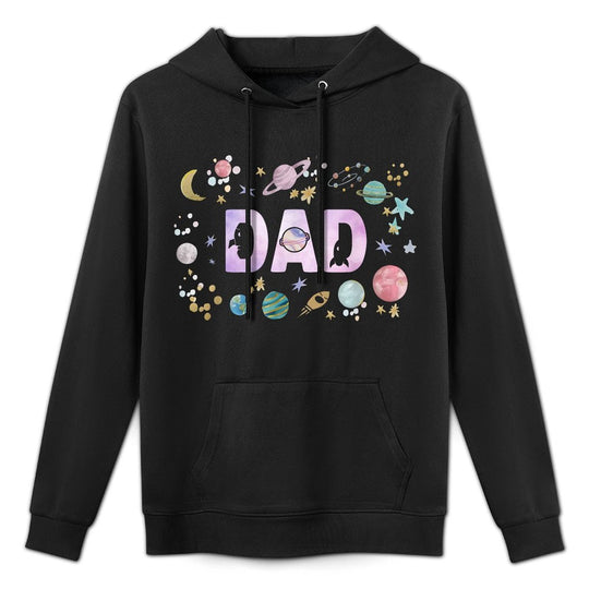 Dad Outer Space Galaxy Birthday Girl 1st Trip Around The Sun All-Day Comfort Hoodie