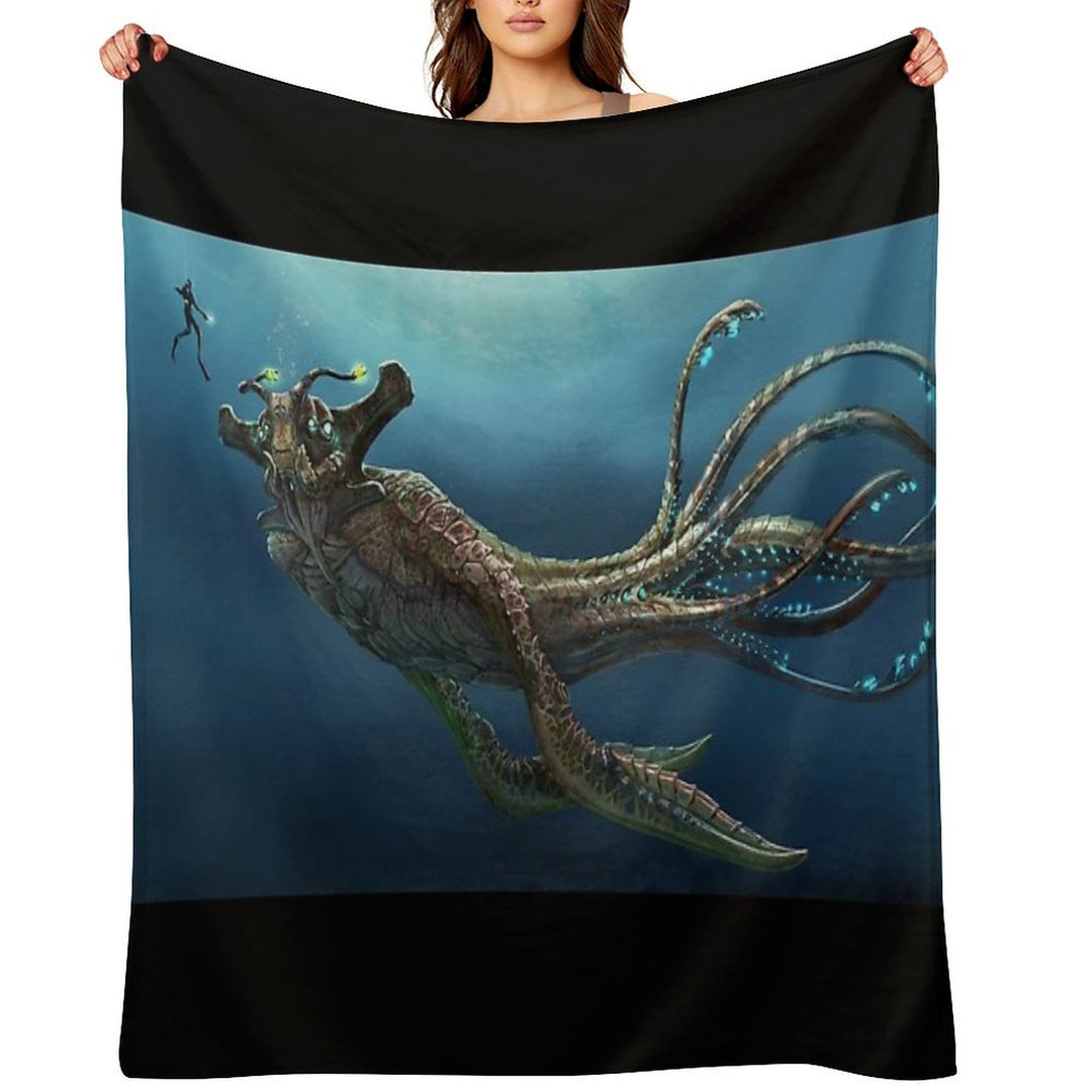 Sea Emperor Transparent Anti-pilling Throw Blanket