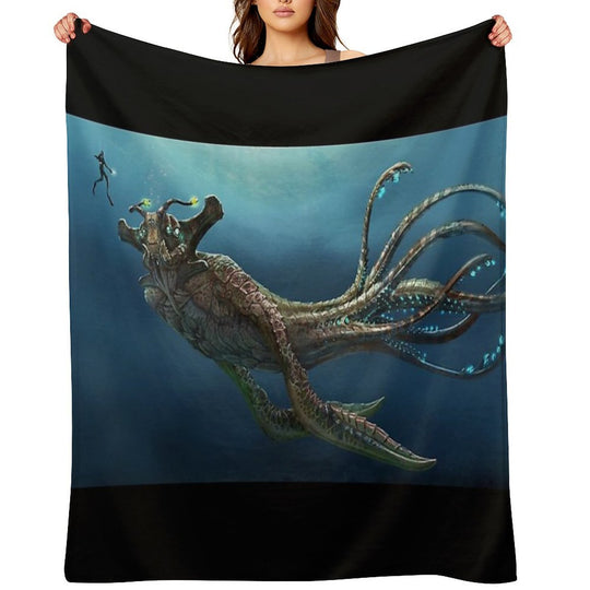 Sea Emperor Transparent Anti-pilling Throw Blanket